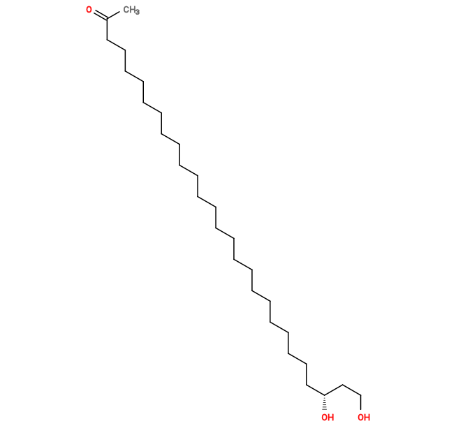 Subst // Subst = SMILES CC(=O)CCCCCCCCCCCCCCCCCCCCCCC[C@@H](O)CCO