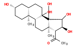 Subst // Subst = SMILES CC([C@H]1[C@H](O)[C@@H](O)[C@@]2(O)[C@]1(C)CC[C@H]3[C@@]2(O)CC[C@@H]4[C@]3(C)CC[C@H](O)C4)=O
