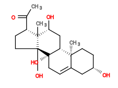 Subst // Subst = SMILES CC([C@H]1CC[C@]2(O)[C@]3(O)CC=C4C[C@@H](O)CC[C@]4(C)[C@@]3([H])C[C@@H](O)[C@]12C)=O