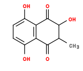 Subst // Subst = SMILES CC(C(C1=C2C(O)=CC=C1O)=O)C(O)C2=O