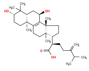 Subst // Subst = SMILES CC(C(CC[C@@H](C(O)=O)[C@H]1CC[C@]2(C)[C@]1(C)CCC3=C2[C@H](O)C[C@@H]4[C@]3(C)CC[C@H](O)C4(C)C)=C)C