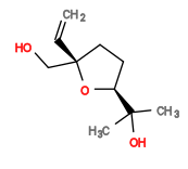 Subst // Subst = SMILES CC(C)(O)[C@@H](O1)CC[C@@]1(C=C)CO