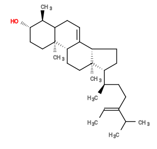Subst // Subst = SMILES CC(C)/C(CC[C@@H](C)[C@H]1CC[C@@]2([H])C3=CCC4[C@H](C)[C@@H](O)CC[C@]4(C)[C@@]3([H])CC[C@]12C)=C/C