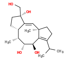 Subst // Subst = SMILES CC(C)/C3=C/2[C@@H](O)[C@H](O)[C@H](C)[C@@H]/1CC[C@@](O)(CO)C1=C\[C@@]2(C)CC3