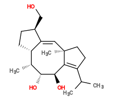 Subst // Subst = SMILES CC(C)/C3=C/2[C@@H](O)[C@H](O)[C@H](C)[C@@H]/1CC[C@@H](CO)C1=C\[C@@]2(C)CC3
