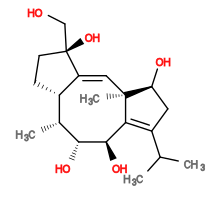 Subst // Subst = SMILES CC(C)/C3=C/2[C@@H](O)[C@H](O)[C@H](C)[C@@H]/1CC[C@](O)(CO)C1=C\[C@@]2(C)[C@@H](O)C3