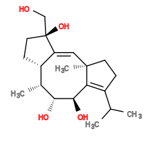 Subst // Subst = SMILES CC(C)/C3=C/2[C@@H](O)[C@H](O)[C@H](C)[C@@H]/1CC[C@](O)(CO)C1=C\[C@@]2(C)CC3