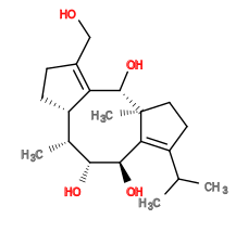Subst // Subst = SMILES CC(C)/C3=C/2[C@@H](O)[C@H](O)[C@H](C)[C@@H]1CC/C(CO)=C1/[C@H](O)[C@@]2(C)CC3