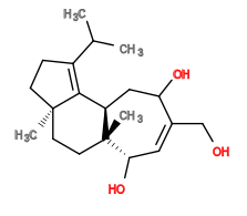 Subst // Subst = SMILES CC(C)/C3=C/2[C@H]1CC(O)/C(CO)=C\[C@H](O)[C@]1(C)CC[C@@]2(C)CC3