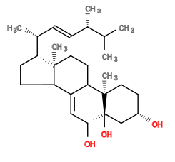 Subst // Subst = SMILES CC(C)[C@@H](C)/C=C/[C@@H](C)[C@H]4CCC3/C2=C/[C@@H](O)[C@@]1(O)C[C@@H](O)CC[C@]1(C)C2CC[C@@]34C