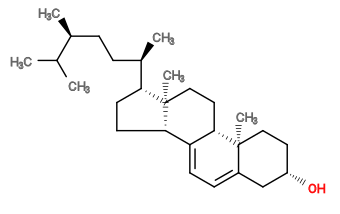 Subst // Subst = SMILES CC(C)[C@@H](C)CC[C@@H](C)[C@H]1CC[C@H]2C3=CC=C4C[C@@H](O)CC[C@]4(C)[C@H]3CC[C@@]21C
