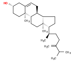 Subst // Subst = SMILES CC(C)C(CC[C@@H](C)[C@H]1CC[C@@]2([H])[C@]3([H])CC=C4C[C@@H](O)CC[C@]4(C)[C@@]3([H])CC[C@]12C)=C