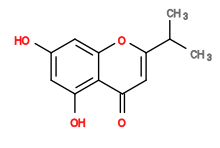 Subst // Subst = SMILES CC(C)c1cc(=O)c2c(O)cc(O)cc2o1