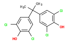 Subst // Subst = SMILES CC(C1=CC(Cl)=C(C(Cl)=C1)O)(C2=CC(Cl)=C(C(Cl)=C2)O)C