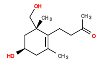 Subst // Subst = SMILES CC(CCC1=C(C)C[C@@H](O)C[C@]1(C)CO)=O