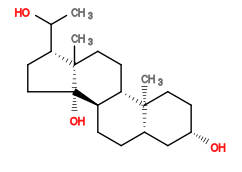 Subst // Subst = SMILES CC(O)[C@H]1CC[C@]2(O)[C@]3([H])CC[C@@]4([H])C[C@@H](O)CC[C@]4(C)[C@@]3([H])CC[C@]12C