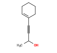 Subst // Subst = SMILES CC(O)C#CC1=CCCCC1