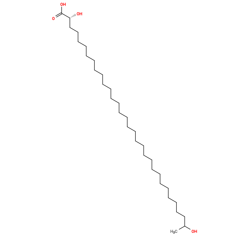 Subst // Subst = SMILES CC(O)CCCCCCCCCCCCCCCCCCCCCCCCCCCC[C@@H](O)C(O)=O