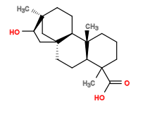 Subst // Subst = SMILES CC1(C(O)=O)CCC[C@]2(C)[C@]1([H])CC[C@@]3(C[C@@]4([H])O)[C@@]2([H])CC[C@@]4(C)C3