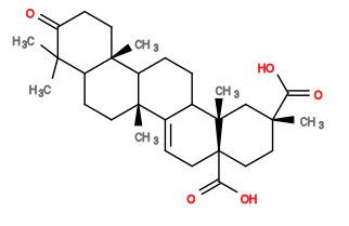 Subst // Subst = SMILES CC1(C)C(=O)CC[C@@]2(C)C1CC[C@@]1(C)C3=CC[C@@]4(C(=O)O)CC[C@@](C)(C(=O)O)C[C@@]4(C)C3CCC12