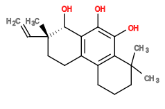 Subst // Subst = SMILES CC1(C)CCCC2=C1C(O)=C(O)C3=C2CC[C@](C)(C=C)[C@@H]3O