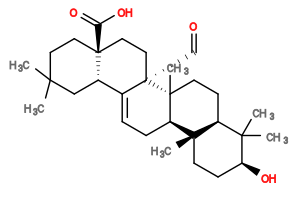 Subst // Subst = SMILES CC1(CC[C@@]2(CC[C@@]3(C([C@@H]2C1)=CC[C@@H]4[C@]5(CC[C@@H](C(C)([C@@H]5CC[C@]43C)C)O)C)C=O)C(O)=O)C