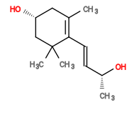 Subst // Subst = SMILES CC1=C(/C=C/[C@@H](C)O)C(C)(C)C[C@H](O)C1