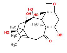 Subst // Subst = SMILES CC1=C2CC(=O)[C@@]3(C)C([C@H](O)[C@](O)(C[C@@H]1O)C2(C)C)[C@]1(O)CO[C@@H]1C[C@@H]3O