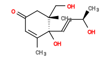 Subst // Subst = SMILES CC1=CC(C[C@](C)(CO)[C@@]1(O)/C=C/[C@H](O)C)=O
