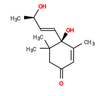 Subst // Subst = SMILES CC1=CC(CC(C)(C)[C@]1(O)/C=C/[C@H](O)C)=O