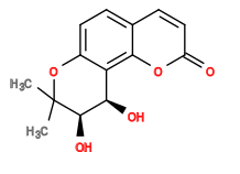 Subst // Subst = SMILES CC3(C)Oc2ccc1ccc(=O)oc1c2[C@@H](O)[C@H]3O