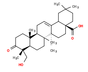 Subst // Subst = SMILES CC5(C)CC[C@]4(C(=O)O)CC[C@]3(C)/C(=C\C[C@@H]2[C@@]1(C)CCC(=O)[C@@](C)(CO)[C@@H]1CC[C@]23C)C4C5