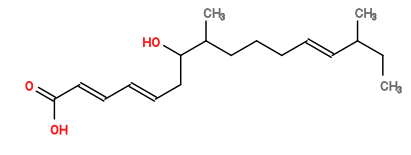 Subst // Subst = SMILES CCC(C)/C=C/CCCC(C)C(O)C/C=C/C=C/C(=O)O
