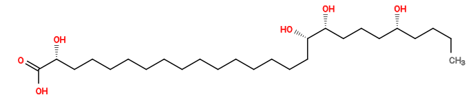 Subst // Subst = SMILES CCCC[C@@H](O)CCC[C@@H](O)[C@@H](O)CCCCCCCCCCCCCC[C@@H](O)C(=O)O