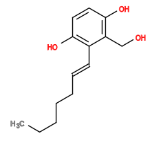 Subst // Subst = SMILES CCCCC/C=C/C1=C(C=CC(O)=C1CO)O