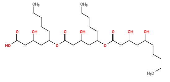 Subst // Subst = SMILES CCCCCC(O)CC(O)CC(=O)OC(CCCCC)CC(O)CC(=O)OC(CCCCC)CC(O)CC(=O)O