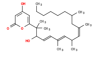 Subst // Subst = SMILES CCCCCCC(C/C(C)=C\C(/C=C(/C=C/C(O)C(C)(C1=CC(O)=CC(O1)=O)C)C)C)C