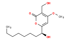 Subst // Subst = SMILES CCCCCCC[C@H](O)c(o1)cc(OC)c(CO)c1=O