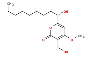 Subst // Subst = SMILES CCCCCCCC[C@@H](C1=CC(OC)=C(C(O1)=O)CO)O