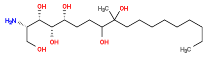 Subst // Subst = SMILES CCCCCCCCCC(C)(O)C(O)CC[C@@H](O)[C@H](O)[C@@H](O)[C@@H](N)CO
