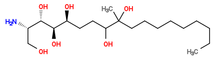 Subst // Subst = SMILES CCCCCCCCCC(C)(O)C(O)CC[C@H](O)[C@@H](O)[C@@H](O)[C@@H](N)CO