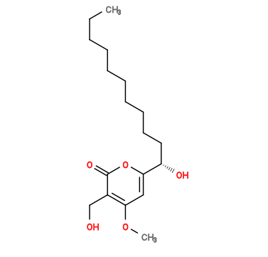 Subst // Subst = SMILES CCCCCCCCCC[C@@H](C1=CC(OC)=C(C(O1)=O)CO)O
