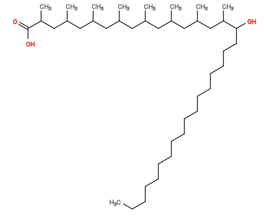 Subst // Subst = SMILES CCCCCCCCCCCCCCCCCC(O)C(C)CC(C)CC(C)CC(C)CC(C)CC(C)CC(C)CC(C)C(=O)O