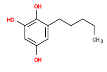Subst // Subst = SMILES CCCCCc1cc(O)cc(O)c1O
