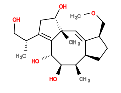 Subst // Subst = SMILES COC[C@]1(CC[C@]2([H])/C1=C\[C@]3([C@@H](O)CC([C@](CO)([H])C)=C3[C@H]([C@@H]([C@@H]2C)O)O)C)[H]