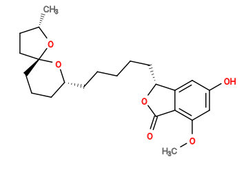 Subst // Subst = SMILES COC1=C(C(O[C@@H]2CCCCC[C@@H]3CCC[C@@]4(O3)CC[C@@H](O4)C)=O)C2=CC(O)=C1