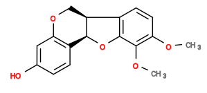 Subst // Subst = SMILES COC1=C(OC)C2=C([C@@H]3COC4=C(C=CC(O)=C4)[C@@H]3O2)C=C1