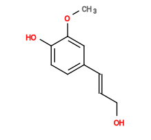 Subst // Subst = SMILES COC1=CC(/C=C/CO)=CC=C1O