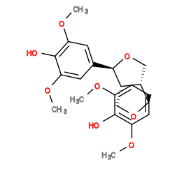 Subst // Subst = SMILES COC1=CC([C@@H]2[C@@]3([H])CO[C@H](C4=CC(OC)=C(O)C(OC)=C4)[C@@]3([H])CO2)=CC(OC)=C1O