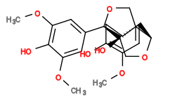 Subst // Subst = SMILES COC1=CC([C@@H]2[C@@]3(O)CO[C@H](C4=CC(OC)=C(O)C=C4)[C@@]3([H])CO2)=CC(OC)=C1O